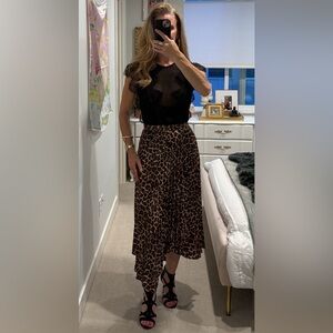 Zara Black Sheer Lace Bodysuit